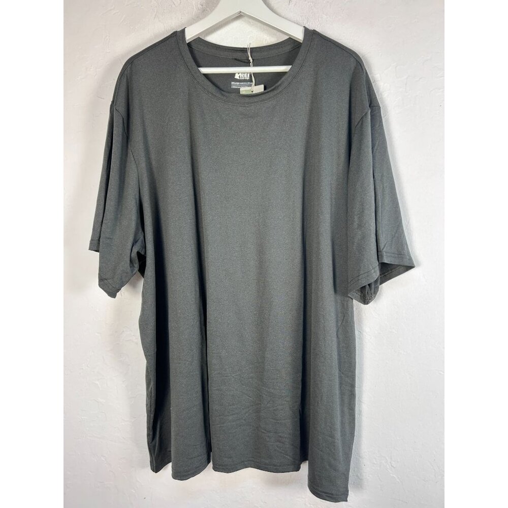 REI Co-Op Sahara T-Shirt Mens Black Heather XXXL UPF 30 Wicking Quick Drying New